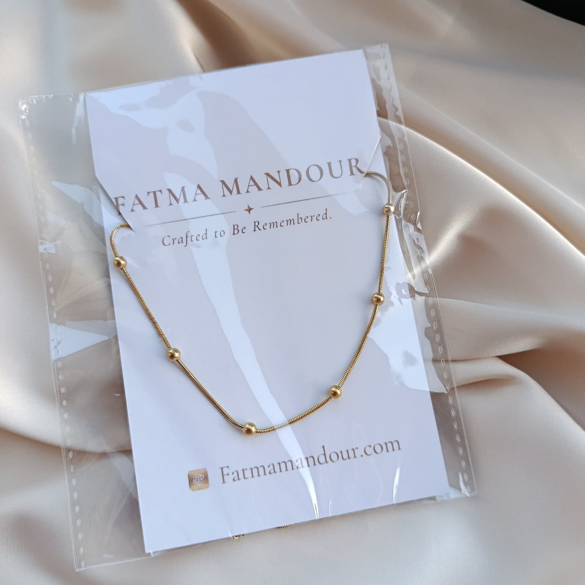 Delicate Gold Station Necklace