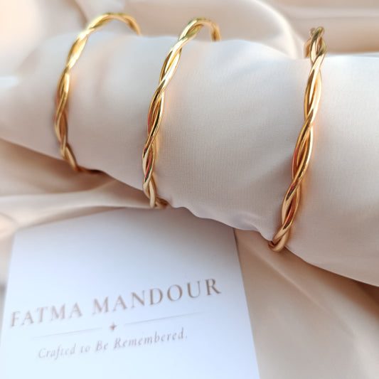 Twisted Wave Bangle