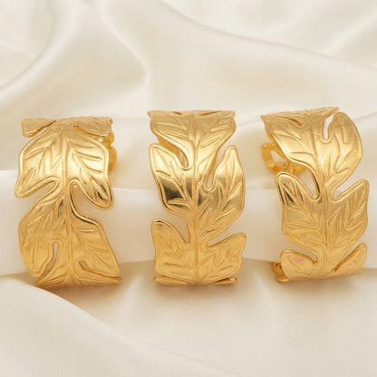Waterproof Stainless Steel Leaf Bracelet