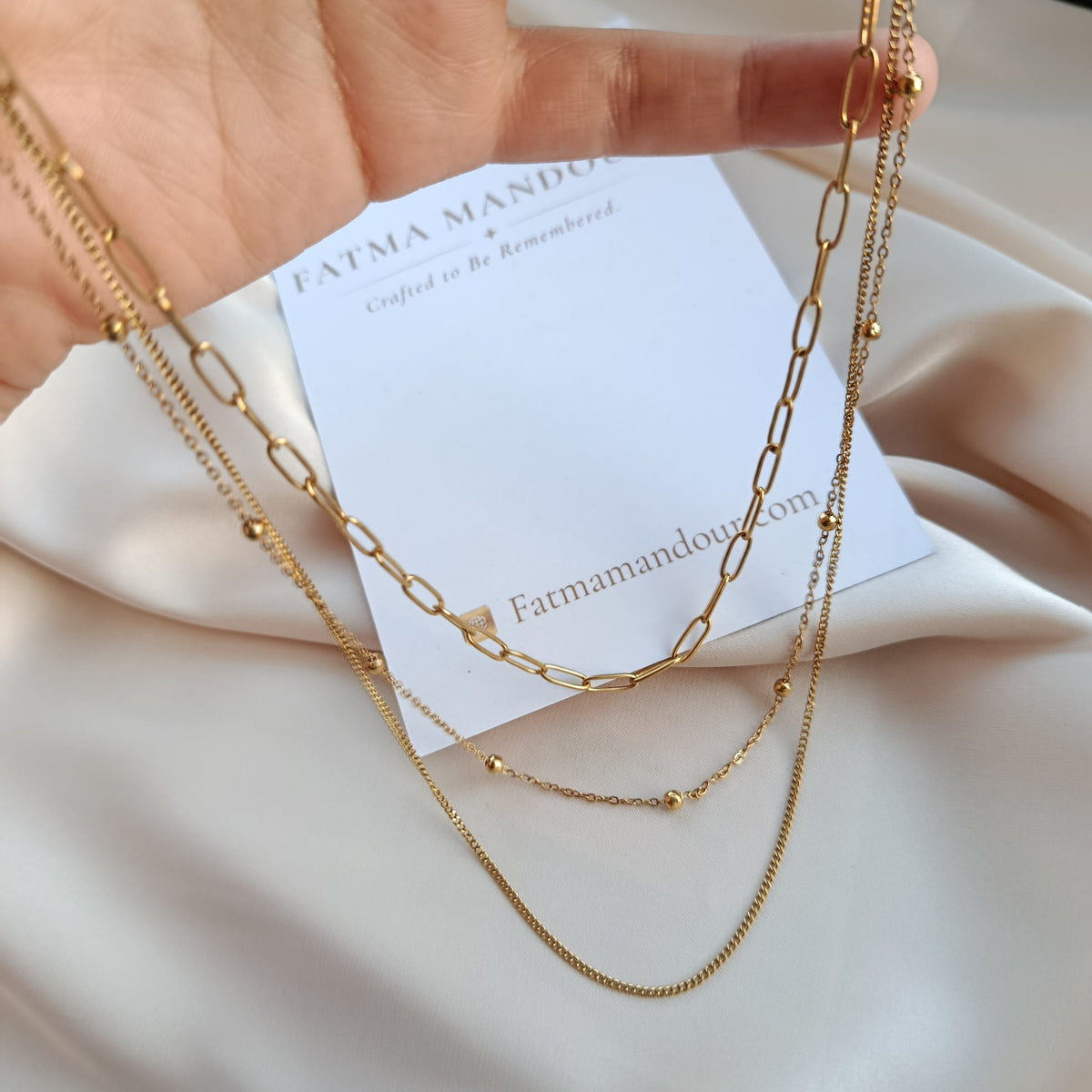 Multi-Layer Gold Chain Necklace