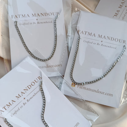 Silver chains stainless