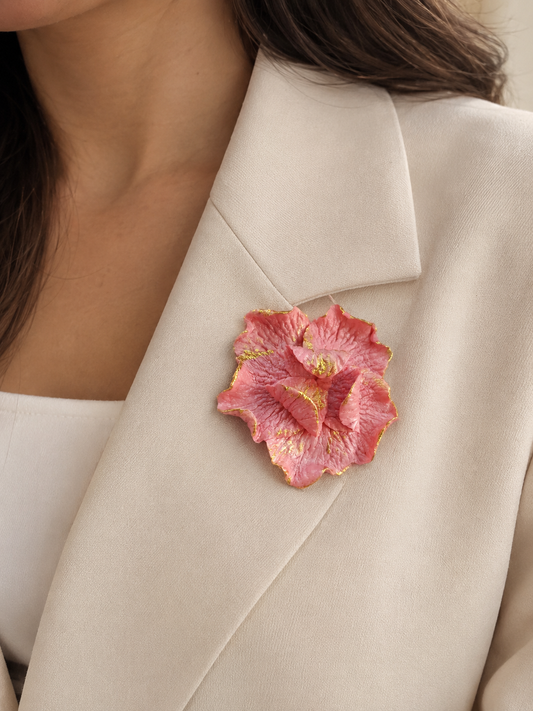Handmade Floral Brooch