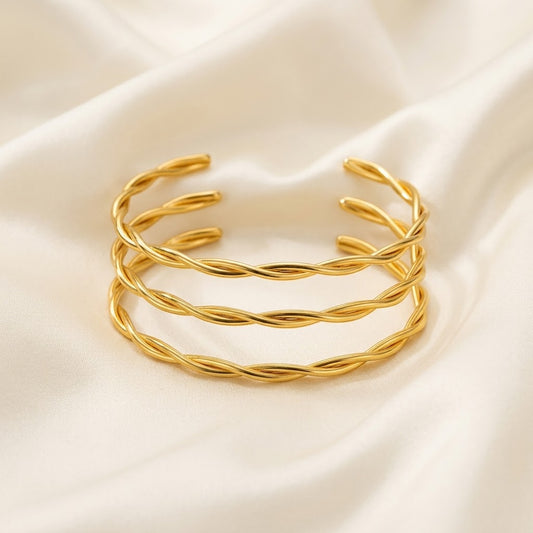 Twisted Wave Bangle