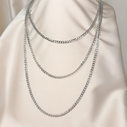 Silver chains stainless