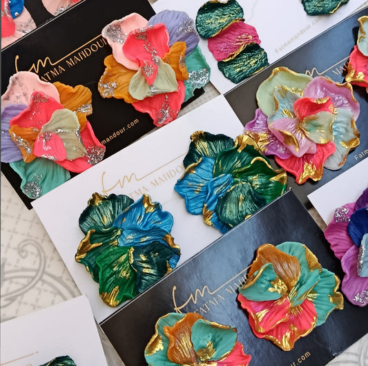 Floral studs