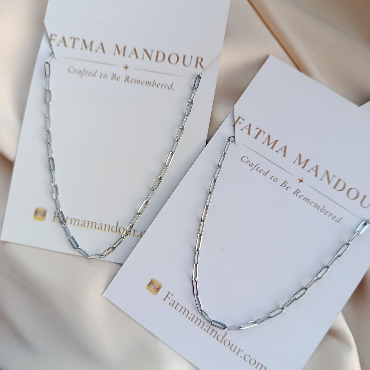 Silver Paperclip Chain Necklace