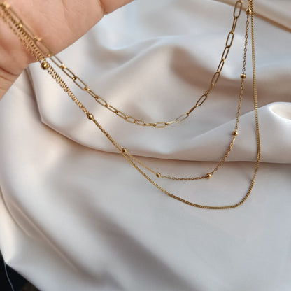 Multi-Layer Gold Chain Necklace
