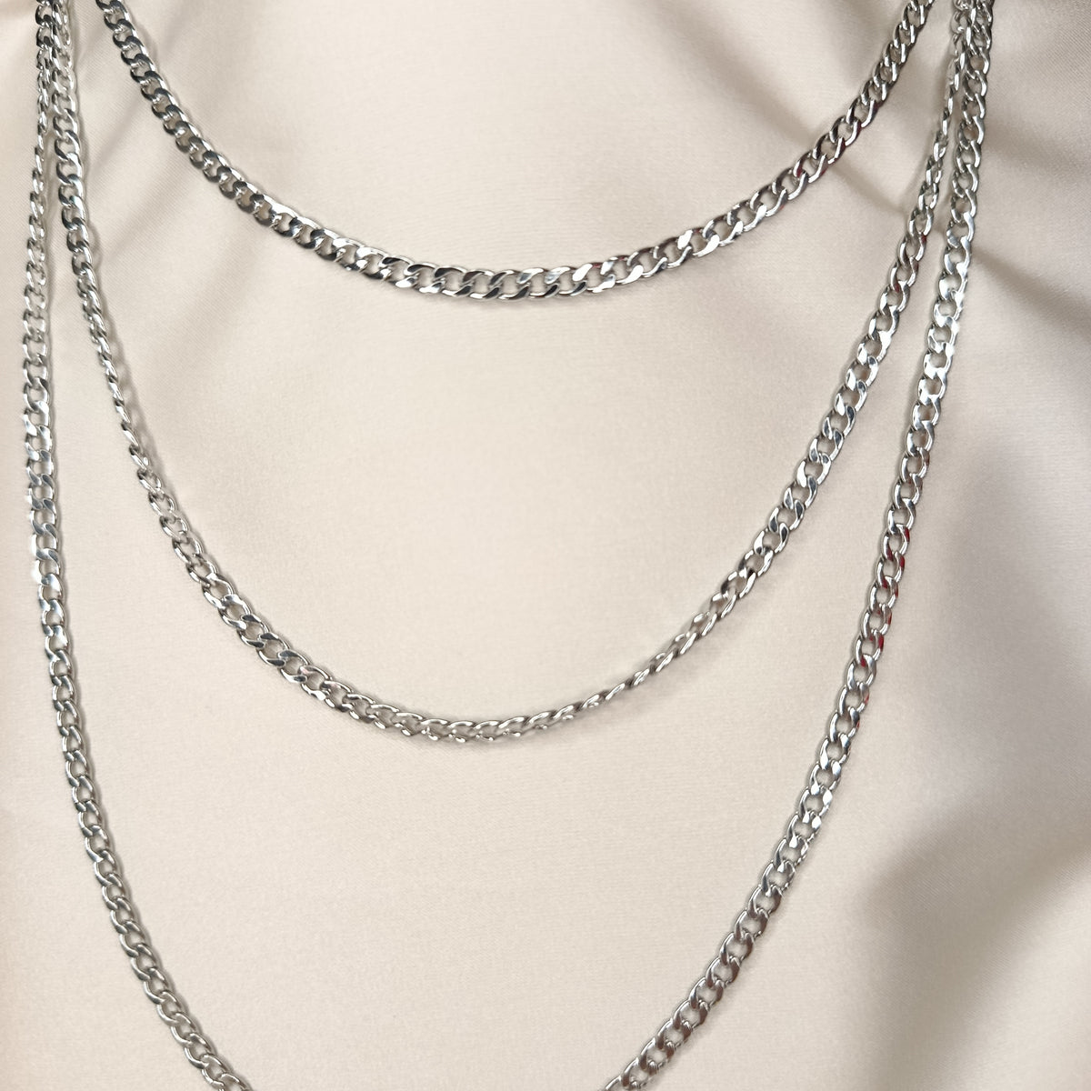 Silver chains stainless