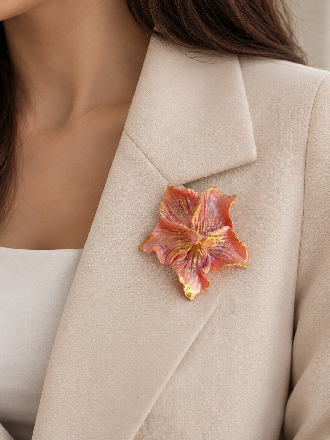 Handmade Floral Brooch