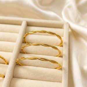 Twisted Wave Bangle