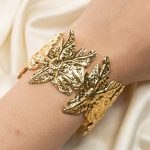 Gold stainless steel jewelry set